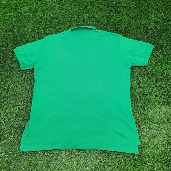 Vintage 90s 417 Van-Heusen Polo Shirt L/XL 22x28 Green - Picture 2 of 13